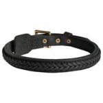 Newfoundland Braided Leather Collar 1 Inch