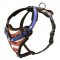 American Flag Painted Leather Newfoundland Harness for Agitation Training