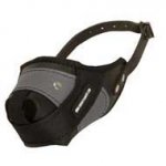 Protection Training Newfoundland Muzzle Made of Nylon and Leather