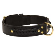 Incredible Design Newfoundland Braided Leather Collar