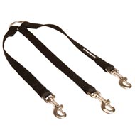 Triple Nylon Newfoundland Leash Coupler for Walking 3 Dogs at a Time