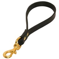 Short Leather Newfoundland Leash with or without Support Material